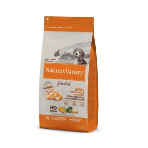 Natures Variety Junior Free Range Chicken no grain bezgraudu barība kucēniem ar vistu 2kg