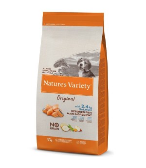Natures Variety Junior no grain Salmon bezgraudu barība kucēniem ar lasi 10kg