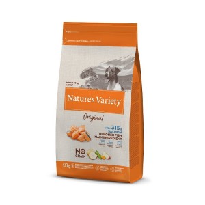 Natures Variety Original Mini Salmon no Grain bezgraudu barība mazo šķirņu suņiem ar lasi 1.5kg