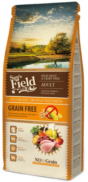 Sams Field Dog Adult Grain Free Venison bezgraudu barība visu šķirņu suņiem ar medījuma gaļu 13kg